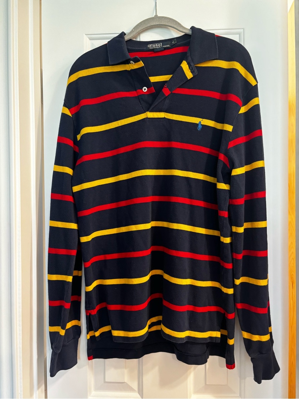 Polo by Ralph Lauren Navy Long-Sleeve Polo vintage 90s
